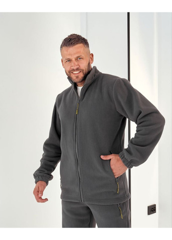 Мужской спортивный флисовый костюм двойка кофта и брюки No Brand (361132447)