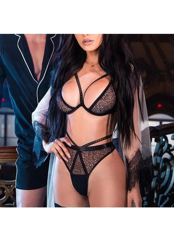Чорний демісезонний сексуальний мереживний комплект спідньой білизни для сексу. жіноча спідня білизна двійка China