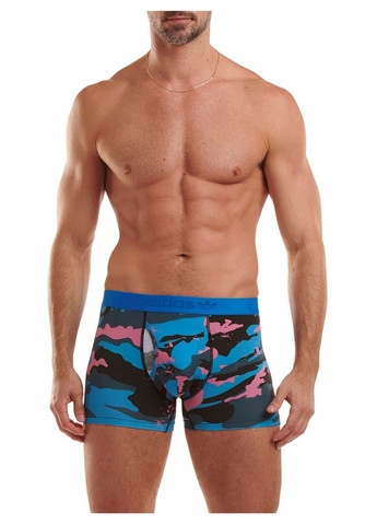 Набір 2 шт боксерки чоловічі труси Adidas Originals Mens Trunk Comfort Flex Cotton Black/Camo Prin (338590056)