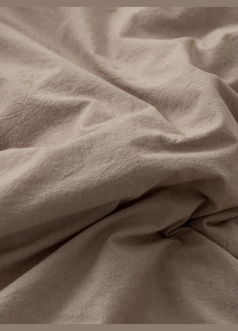 Комплект белья из вареного хлопка Almond 200х200, Простыня с резинкой 180х200 Leglo (300370586)