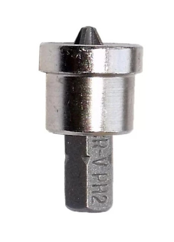 Крестообразная бита PH2 (25 мм, 1/2") с ограничителем (21432) Vago (295042262)
