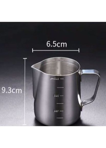 Питчер для взбивания молока со шкалой Молочник для кофе 350 мл (М119067) Poly Steel (302746937)