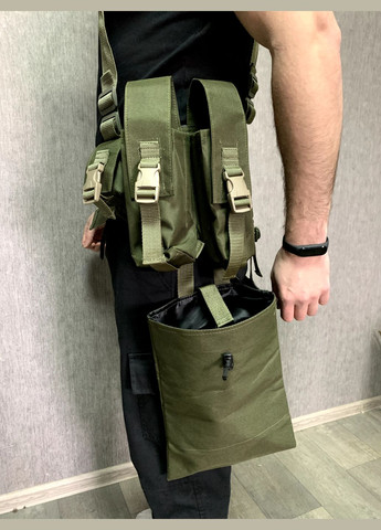 РПС Ременно - плечевая система с подсумками на 8 магазинов и сидушкой / Тактическая разгрузка Lucky Day Shop (317567081)