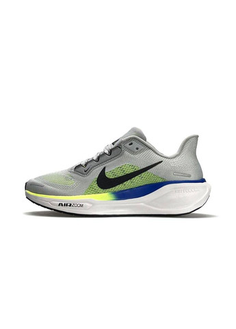 Сірі літні кросівки nike No Brand Air Zoom Pegasus 41 Grey Lime