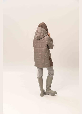 Темно-бежевая демисезонная куртка темно-бежевый демисезон повседневный Alberto Bini