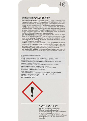 Освежитель для автомобиля "Жвачка" - Speaker Shaped Bubble Gum Освежитель для автомобиля "Жвачка" (2-963465) Dr. Marcus (369794309)