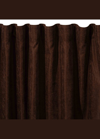 Штора микровелюр ART1010BR 150х270 см коричневая Ardesto (365432246)
