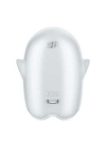 Бесконтактный вакуумный вибратор для клитора Glowing Ghost White Satisfyer (315014936)