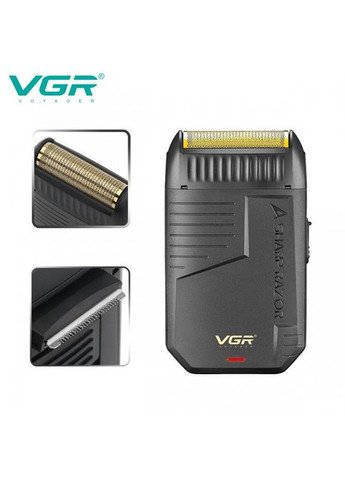 Акумуляторна електробритва шейвер VGR V-375 тример для бороди No Brand (323486402)
