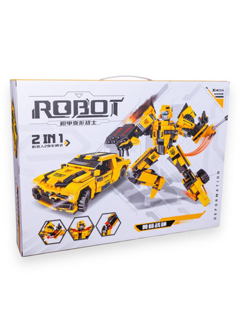 Дитячий іграшковий конструктор Робот трансформер Бамбалбі 2в1 527деталей g208494-67061 No Brand (367725072)