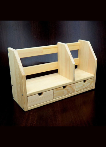 Настольная книжная полка из дерева Даль ваниль (КПЛ-001802) No Brand (328414422)