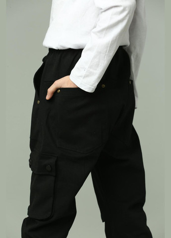 Черные спортивные, повседневный, кэжуал, джинсовые демисезонные брюки джоггеры, карго IRmAS