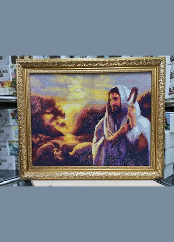 Алмазная мозаика Икона Иисус добрый пастырь 40х50 см SP015 ColorArt (285719830)