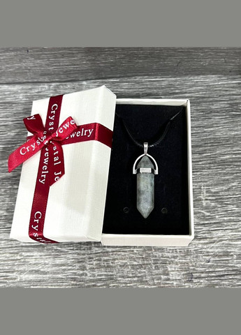 Подвеска с натуральным камнем Лабрадор "провидческий" - кулон шестигранник на шнурке в подарочной коробочке АТМ (331291915)