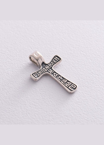 Православний срібний хрест 133088 Oniks (268736353)