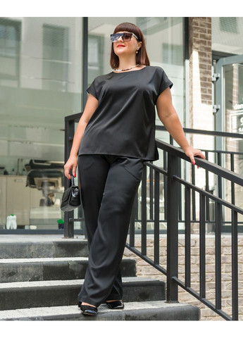 Чорна блуза 1580-10 Alenka Plus