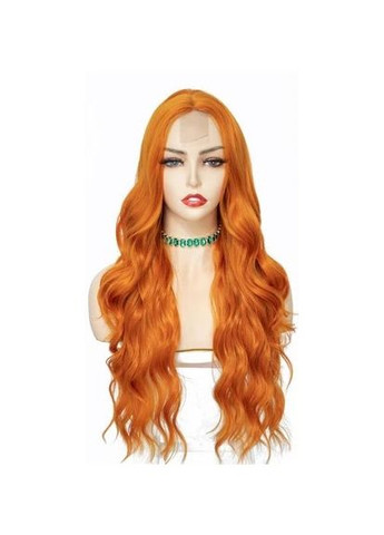 Парик на сетке длинный термопарик волнистый рыжий (SET-2292-18) No Brand (362136520)