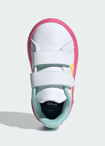 Белые всесезонные кроссовки grand court minnie tennis sportswear adidas