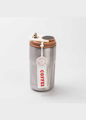 Термочашка Coffee з датчиком температури 500 мл коричнева Yiwu (321971791)