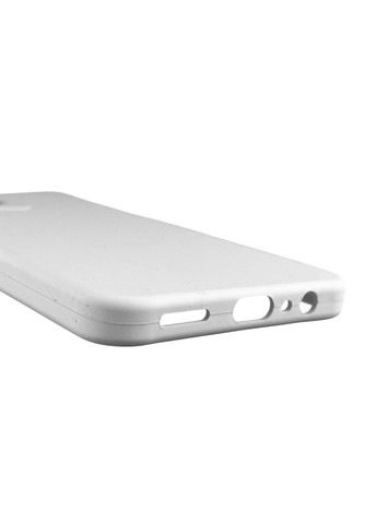 Чохол для C53 силіконовий з мікрофіброю нековзний на реалмі с53 білий Realme (366390366)