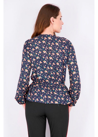 Темно-синя блуза Mango