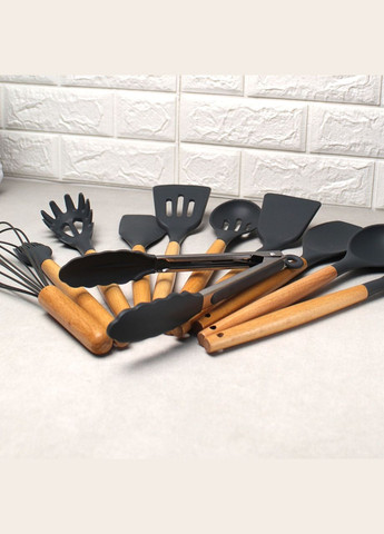 Набор кухонных принадлежностей 12 предметов графитового цвета Kitchen Set Kitchen Art (303210890)