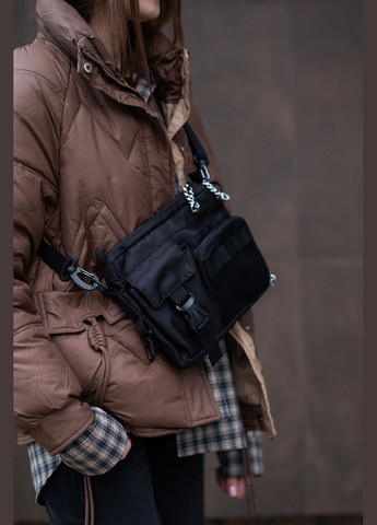 Жіноча сумка Obama велкро чорна Mamakazala (337472035)