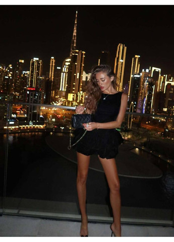 Чорна святковий, коктейльна, вечірня, кежуал жіноча оксамитова сукня з відкритими плечима FINO Mode