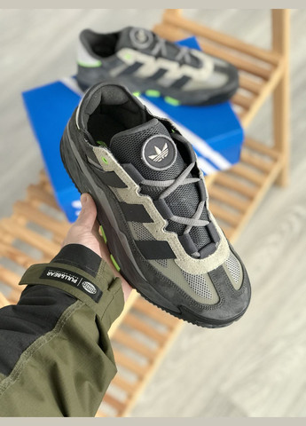 Сірі Осінні кросівки чоловічі adidas niteball gray | адідас найтбол сірі No Brand