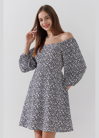 Білий повсякденний сукня з візерунком жіноча 2423 shop (2000990923110) On me