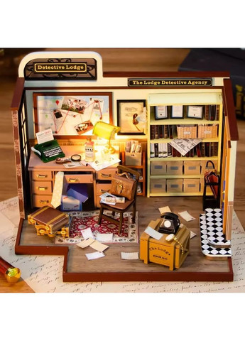 Румбокс Детективне агенство конструктор Detective Lodge DIY Book Nook PC2308 No Brand (362453120)
