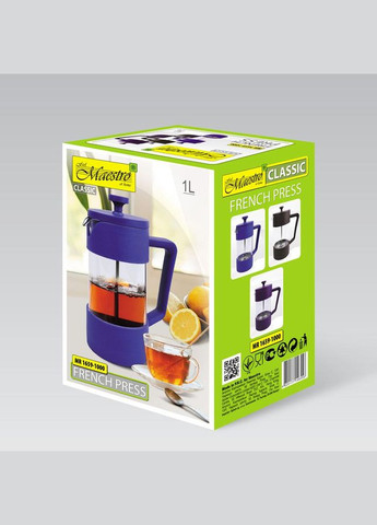 Френч-пресс для чая и кофе 1 л (MR-1659-1000) Фиолетовый Maestro (334006399)