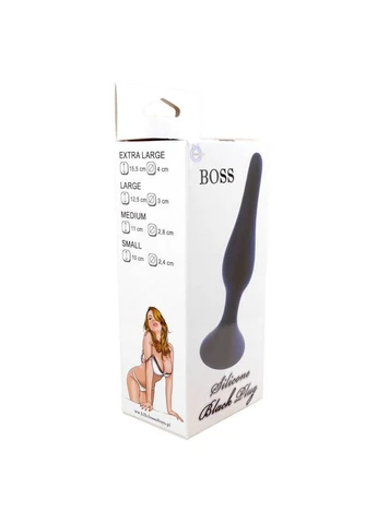 Анальная пробка Silicone Plug Black — Large No Brand (391598351)