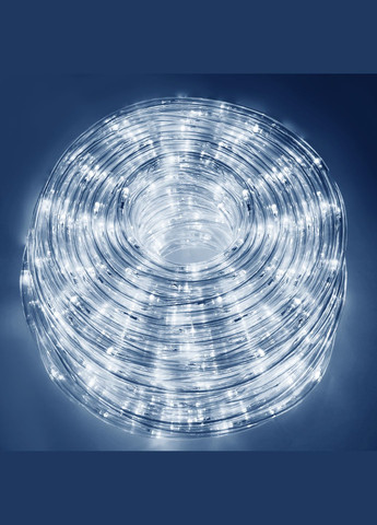 Гірлянда дюралайт вулична (зовнішня) Rope Lights 10 м 240 LED Cold White Springos CL1201 (275095225)