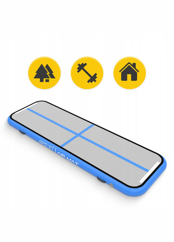 Мат надувной гимнастический Air Track Mat 300 x 100 x 15 cм White/Blue () 4FIZJO P-5907739311771 (342758138)