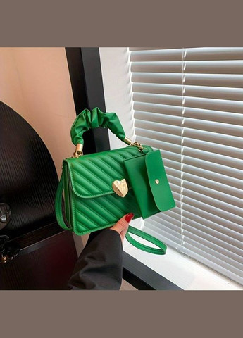 Женская сумка 6892 кросс-боди зеленая No Brand (290665317)