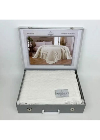 Покрывало My Favorite Pike ecru вафельное 220x240 Maison D'or (365549198)