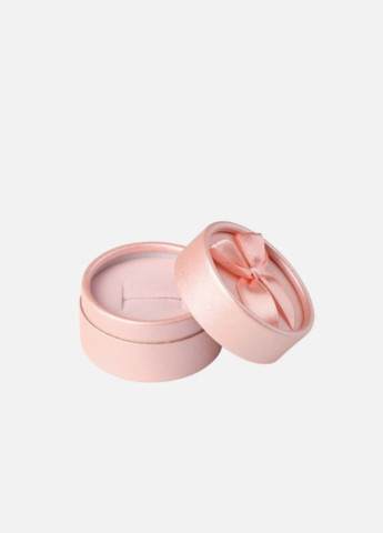 Картона кругла Коробочка Бант футляр для каблучки сережок підвіски монети No Brand (316475675)