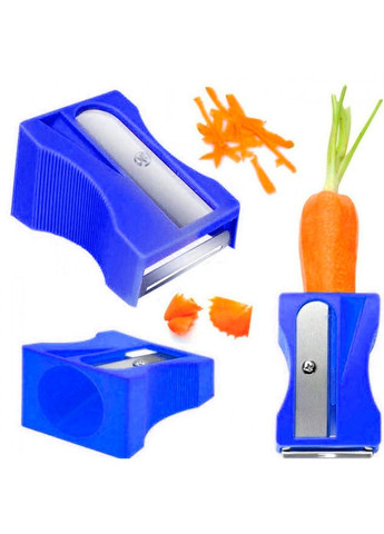 Овочерізка для моркви 7 см синя пластикова 1266632 No Brand (272149706)