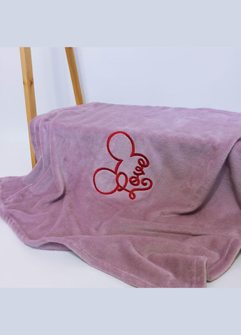Плед детский Фиолетовый с вышивкой Mickey велсофт 95x85 см Penetka (323210886)