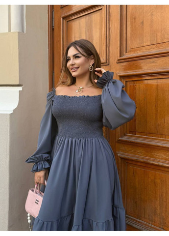 Графитовое праздничный платье нарядное женское LeVi