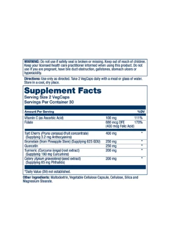 Total Cleanse Uric Acid - 60 vcaps Solaray (370970391)