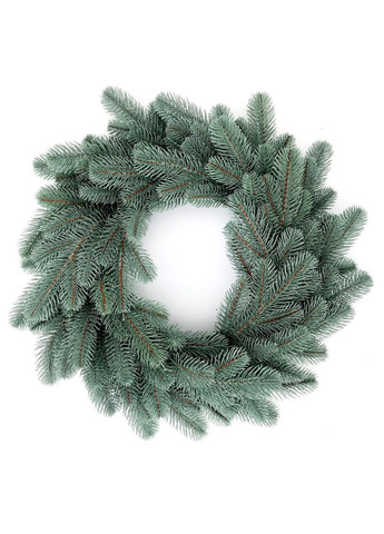 Вінок хвойний різдвяний Lux литий d-50 см блакитний HVOYA (328606430)