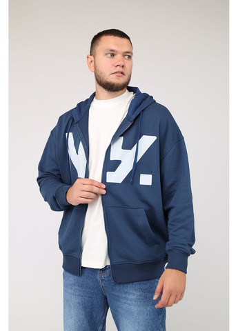 Толстовка на молнии мужская цвет синий ЦБ-00281918 Yuki (355183497)