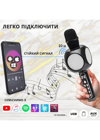 Беспроводной караоке микрофон YS-90 Pro Black Magic Karaoke (307839068)