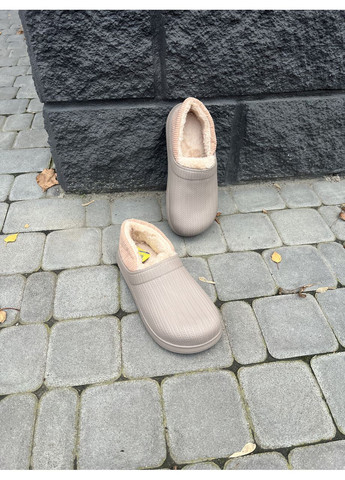 Теплі калоші сабо без задника з піни ЕВА Тауп Gipanis (372657455)