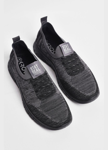 Сірі Осінні кросівки чоловічі текстиль сірого кольору Let's Shop