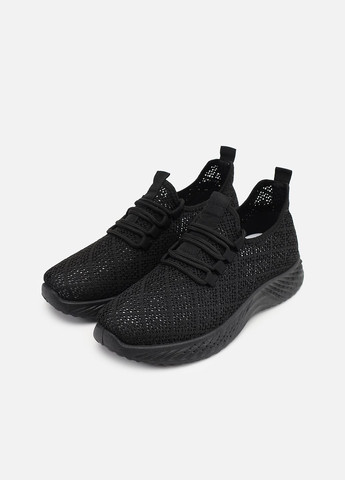 Кросівки жіночі на пласкій підошві колір чорний ЦБ-00264115 Yuki чорні (324950399)
