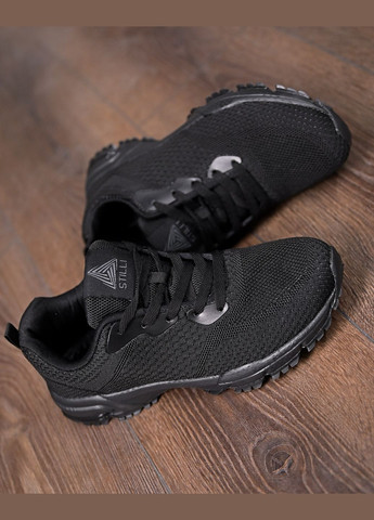 Чорні Літні чоловічі літні кросівки чорна сітка No Brand