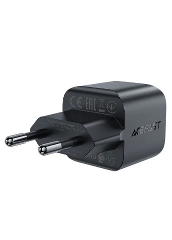 МЗП A77 mini PD30W GaN (1USB-C) Black Acefast (382609895)